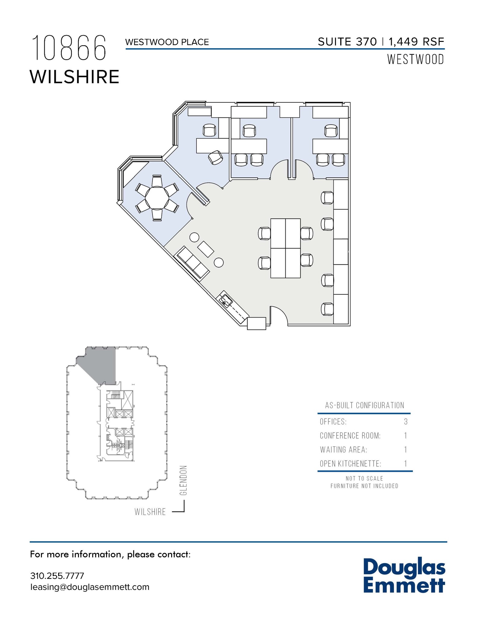 10866 Wilshire Blvd, Los Angeles, CA for lease Floor Plan- Image 1 of 1