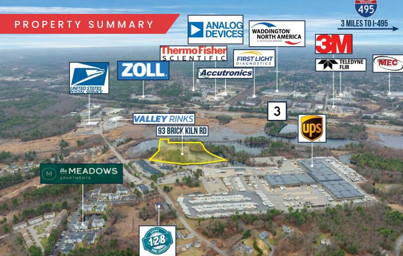 93 Brick Kiln Rd, Chelmsford, MA à vendre - Aérien - Image 2 de 7