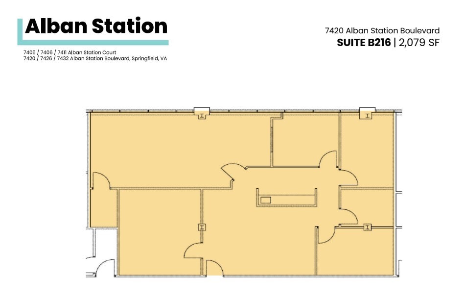 7426-7432 Alban Station Blvd, Springfield, VA for lease Floor Plan- Image 1 of 1