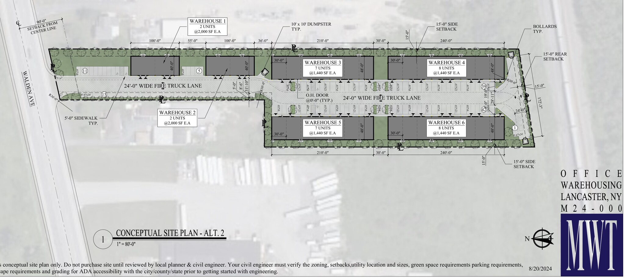 3889 Walden Avenue Ave, Lancaster, NY à louer Plan de site- Image 1 de 2