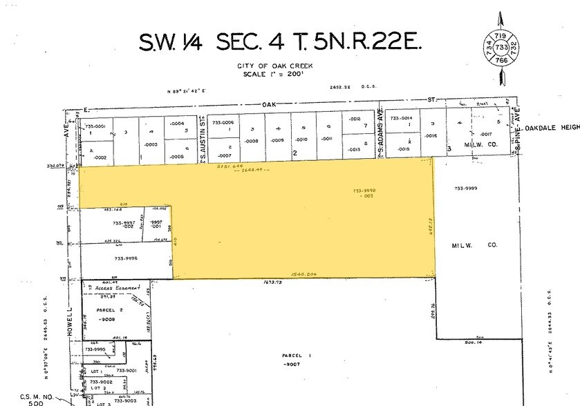 6744 S Howell Ave, Oak Creek, WI à louer - Plan cadastral - Image 1 de 1