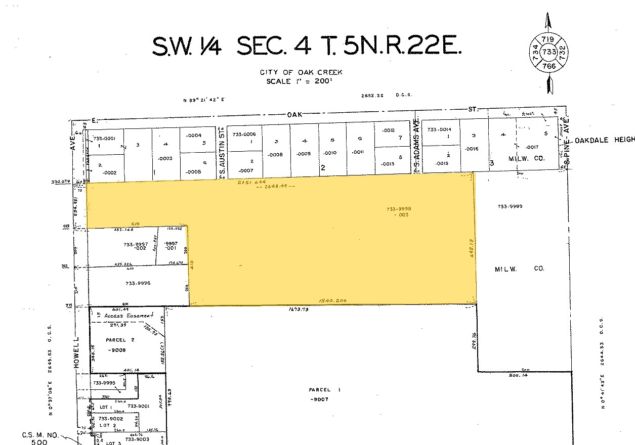 6744 S Howell Ave, Oak Creek, WI à louer Plan cadastral- Image 1 de 2