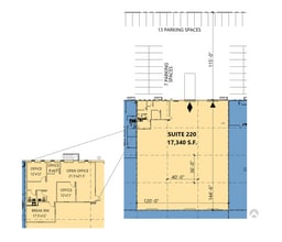 151 Regal Row, Dallas, TX à louer Plan d’étage- Image 1 de 1