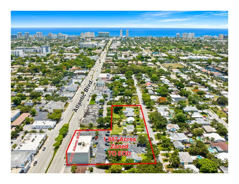 1314 E Atlantic Blvd, Pompano Beach, FL for sale - Aerial - Image 3 of 8