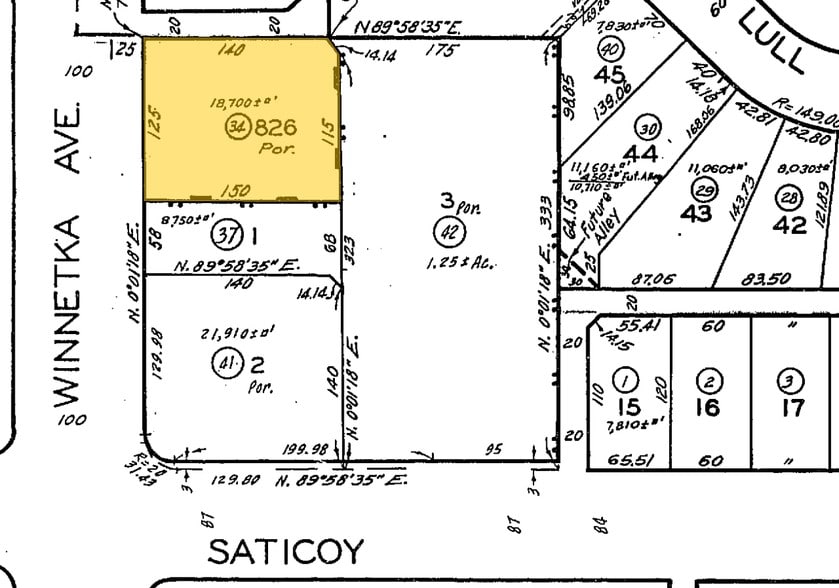 7624 Winnetka Ave, Winnetka, CA for lease - Plat Map - Image 2 of 2