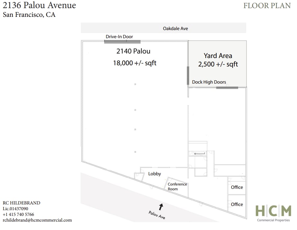 2136-2140 Palou Ave, San Francisco, CA à vendre Plan d’étage- Image 1 de 1