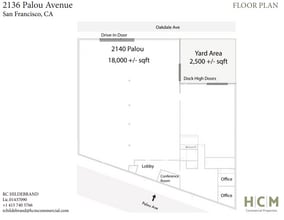2136-2140 Palou Ave, San Francisco, CA à vendre Plan d’étage- Image 1 de 1