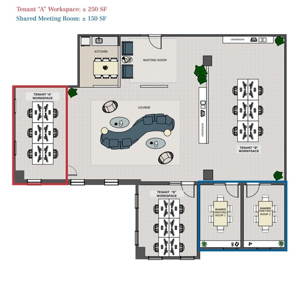 355 Alhambra Cir, Coral Gables, FL for lease - Floor Plan - Image 2 of 14
