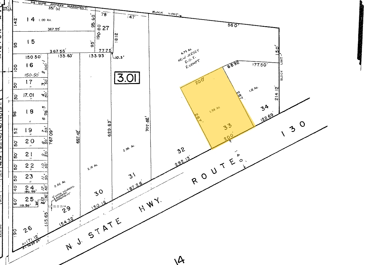 1114-1120 Crown Point Rd, Westville, NJ for lease Plat Map- Image 1 of 7