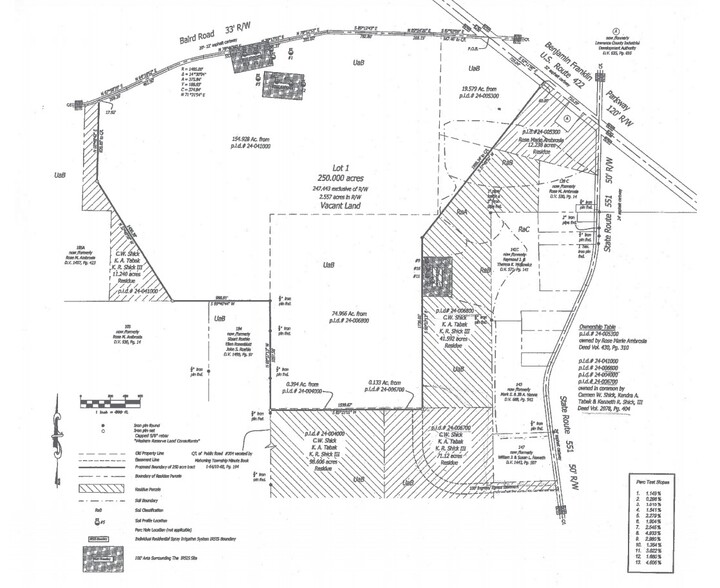 Baird Rd, Edinburg, PA for sale - Plat Map - Image 2 of 2