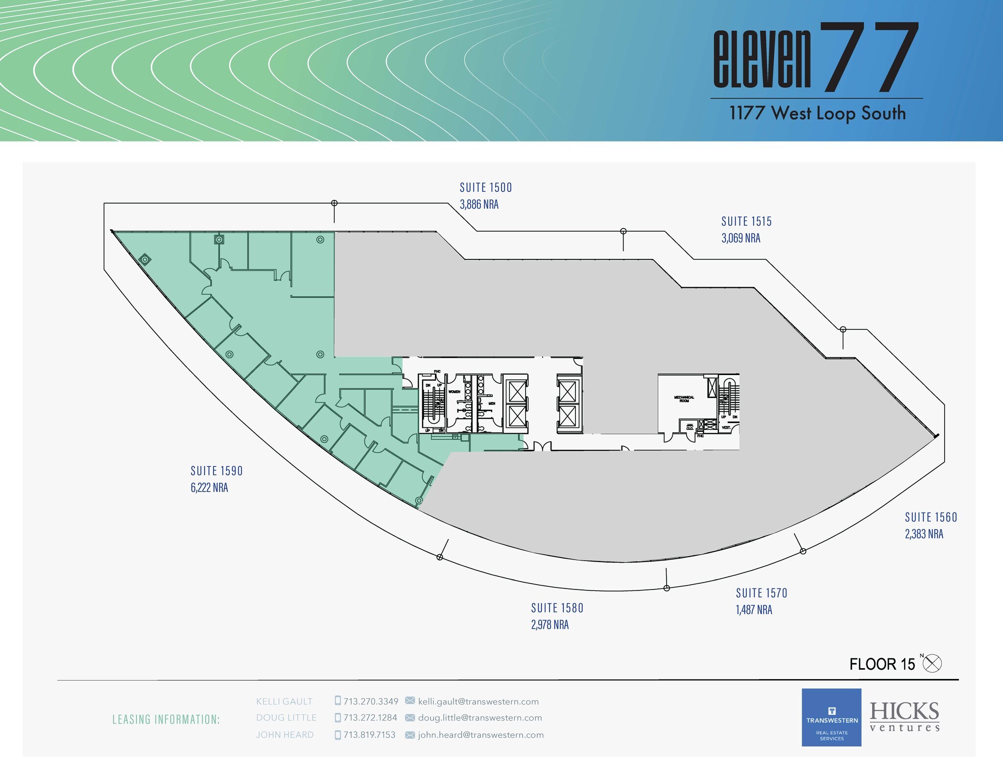 1177 West Loop S, Houston, TX à louer Plan d’étage- Image 1 de 1