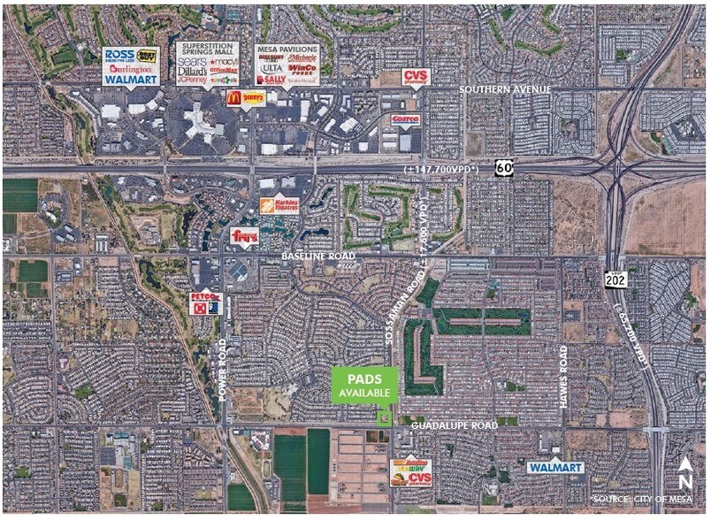 2736 S Sossamon Rd, Mesa, AZ à vendre - Aérien - Image 3 de 3