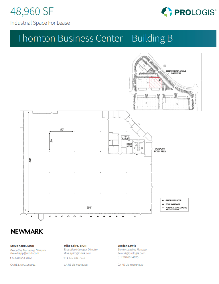 8602-8624 Thornton Ave, Newark, CA à louer Plan d’étage- Image 1 de 1