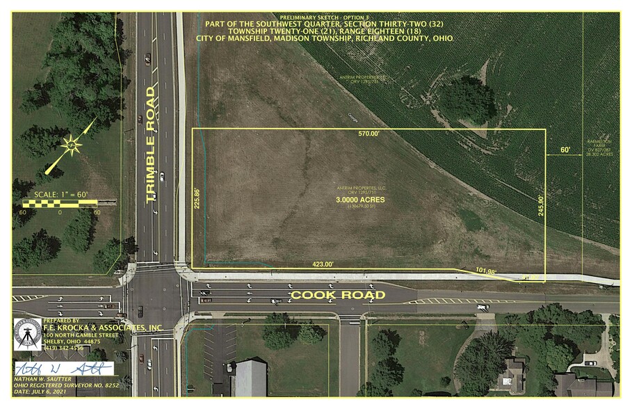 Trimble Rd, Mansfield, OH à vendre - Plan de site - Image 3 de 3