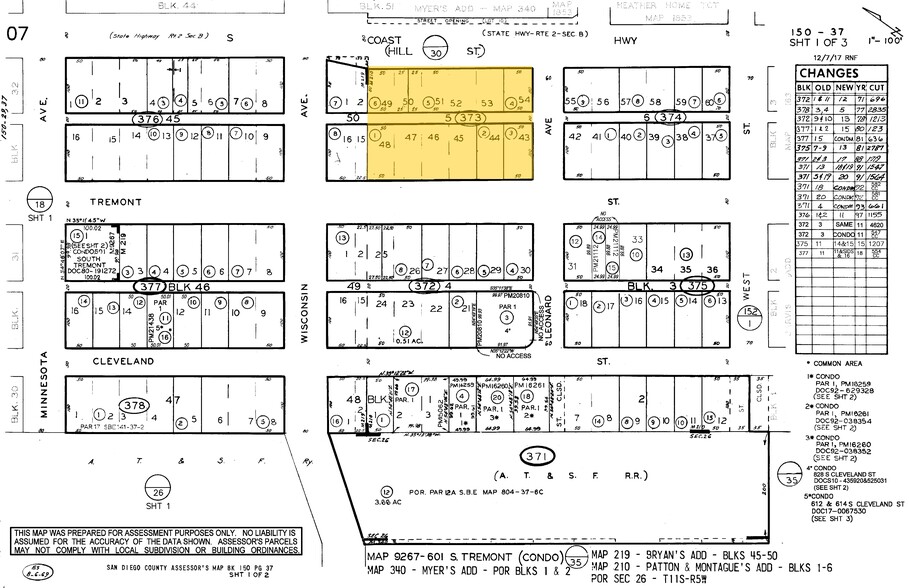 805-875 S Coast Hwy, Oceanside, CA à louer - Plan cadastral - Image 2 de 2