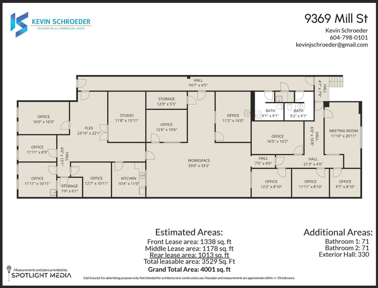 9369 Mill St, Chilliwack, BC for lease - Floor Plan - Image 2 of 2