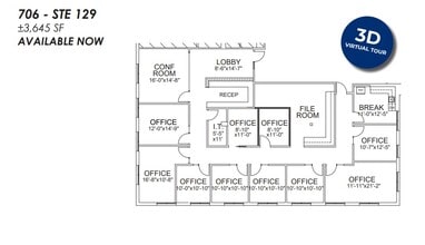 702 E Bell Rd, Phoenix, AZ for lease Floor Plan- Image 1 of 1