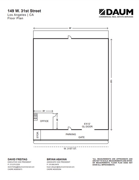 149 W 31st St, Los Angeles, CA à vendre - Plan d’étage - Image 2 de 7