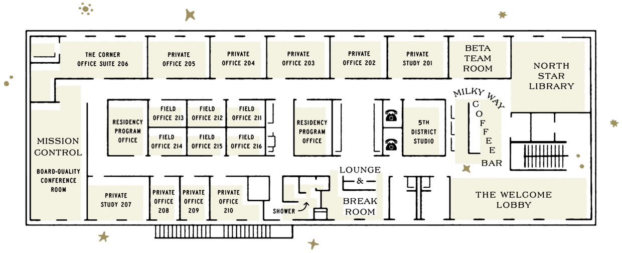 135 Auburn Ave NE, Atlanta, GA à louer Plan d’étage- Image 1 de 1
