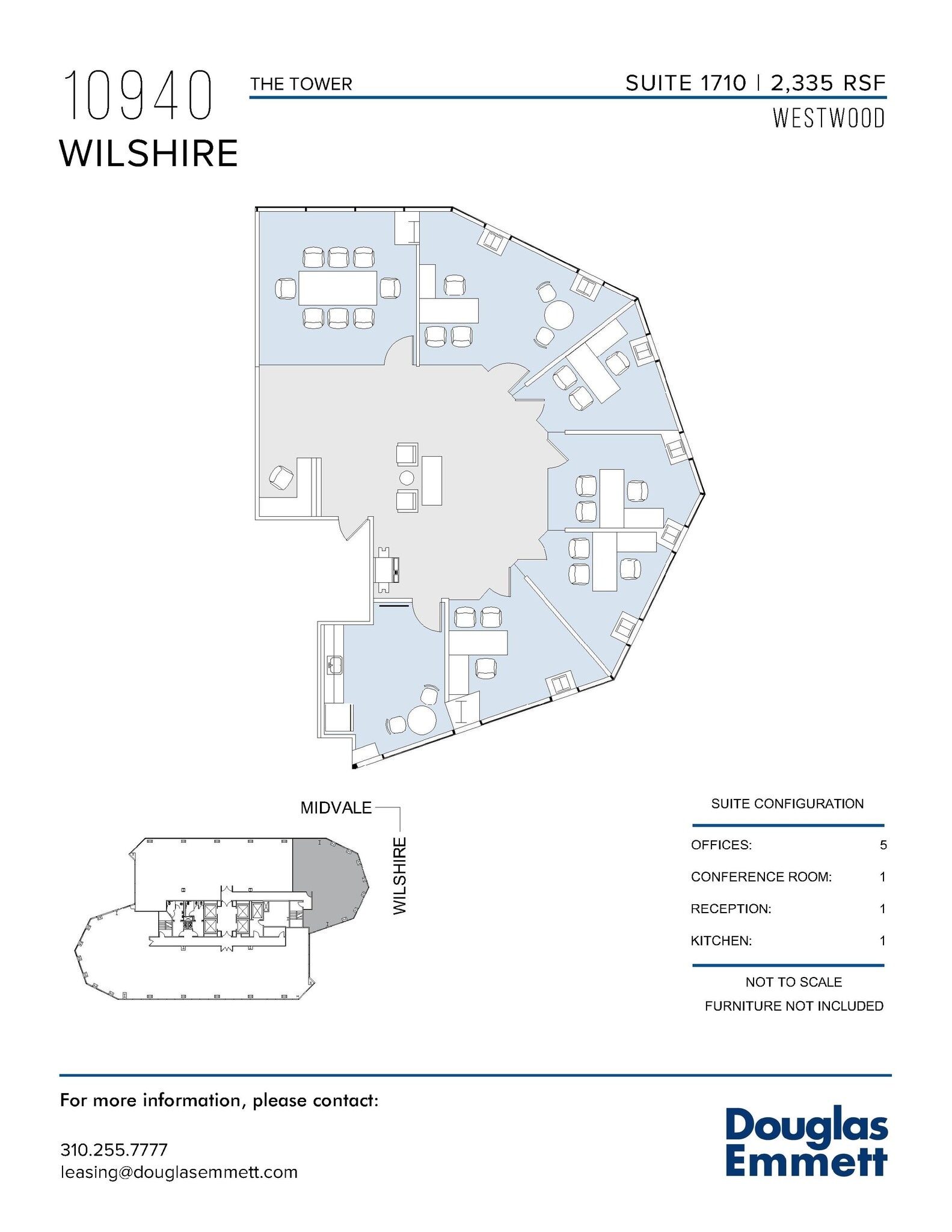 10940 Wilshire Blvd, Los Angeles, CA à louer Plan d  tage- Image 1 de 1