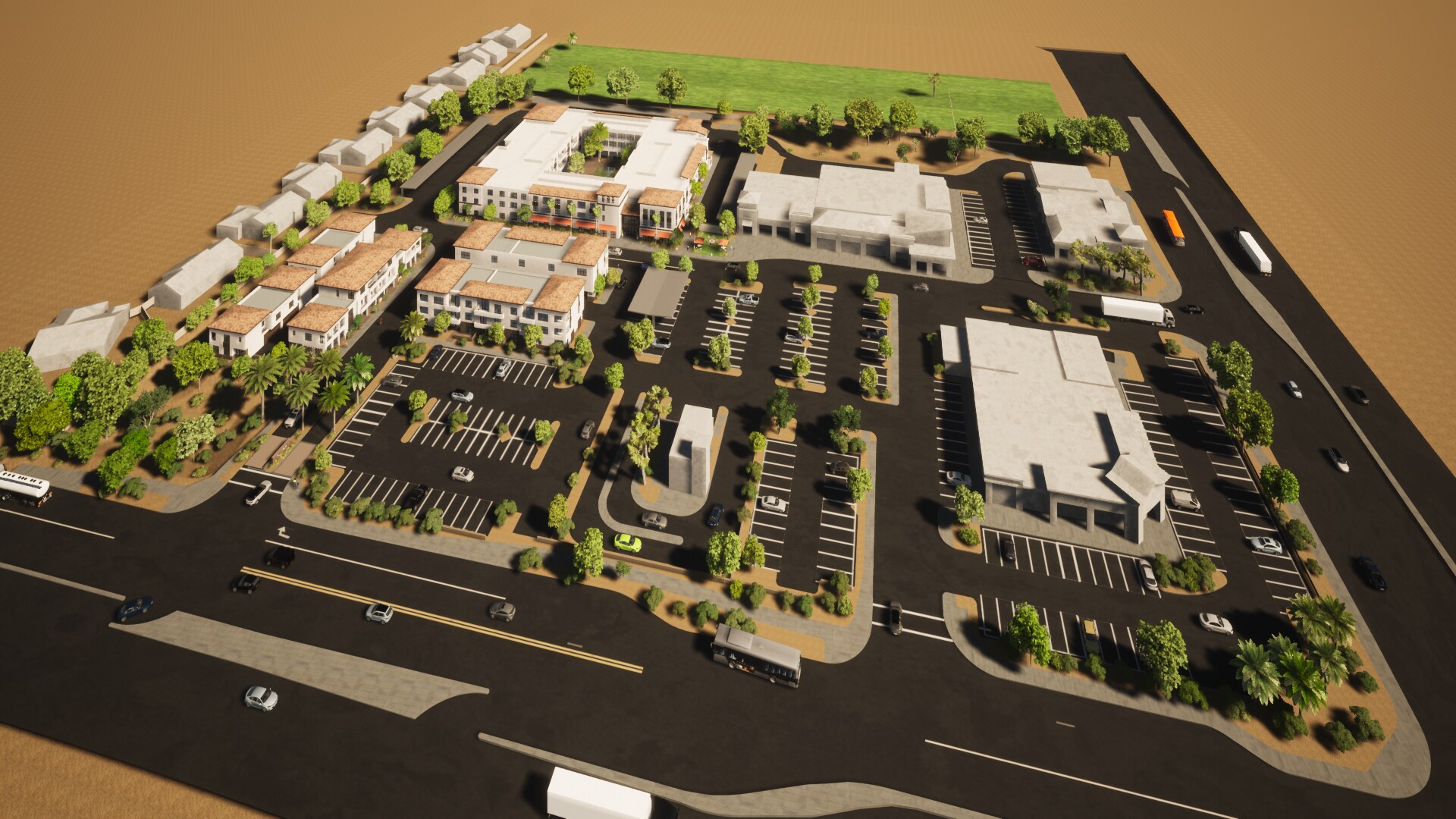 Jefferson St & Fred Waring Dr, La Quinta, CA for sale Aerial- Image 1 of 5