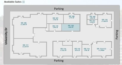 2135 E University Dr, Mesa, AZ for lease Floor Plan- Image 1 of 1