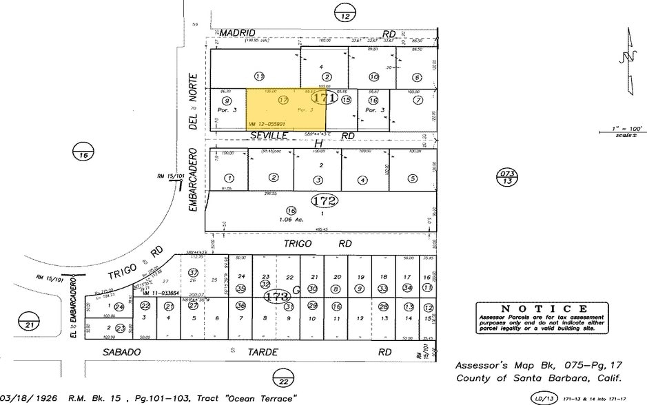 6530 Seville Rd, Isla Vista, CA à louer - Plan cadastral - Image 2 de 11