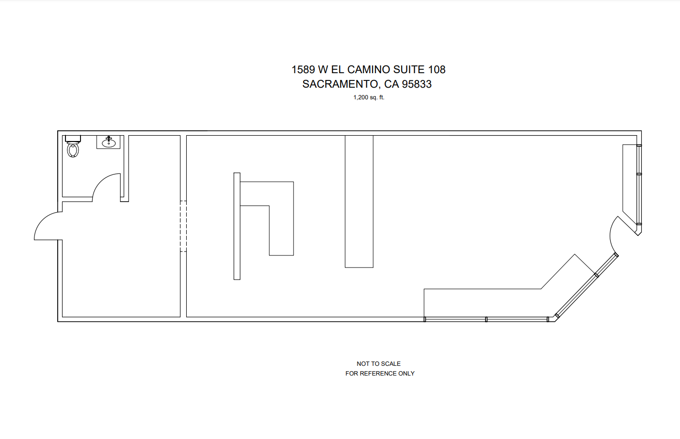 1583-1589 W El Camino Ave, Sacramento, CA à louer Plan d  tage- Image 1 de 3