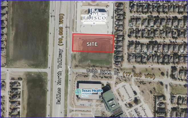 NE Dallas Pky & Cobb Hill Dr, Frisco, TX for sale Building Photo- Image 1 of 3
