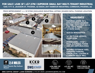 More details for 1645-1711 E Jackson St, Phoenix, AZ - Industrial for Sale