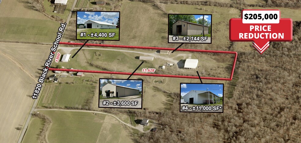 11820 Black River School Rd, Homerville, OH à vendre - Photo principale - Image 2 de 11