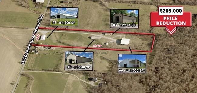 Plus de détails pour 11820 Black River School Rd, Homerville, OH - Industriel à vendre
