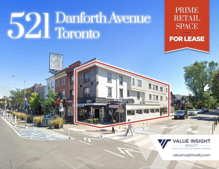 521 Danforth Ave, Toronto, ON for lease - Building Photo - Image 1 of 3