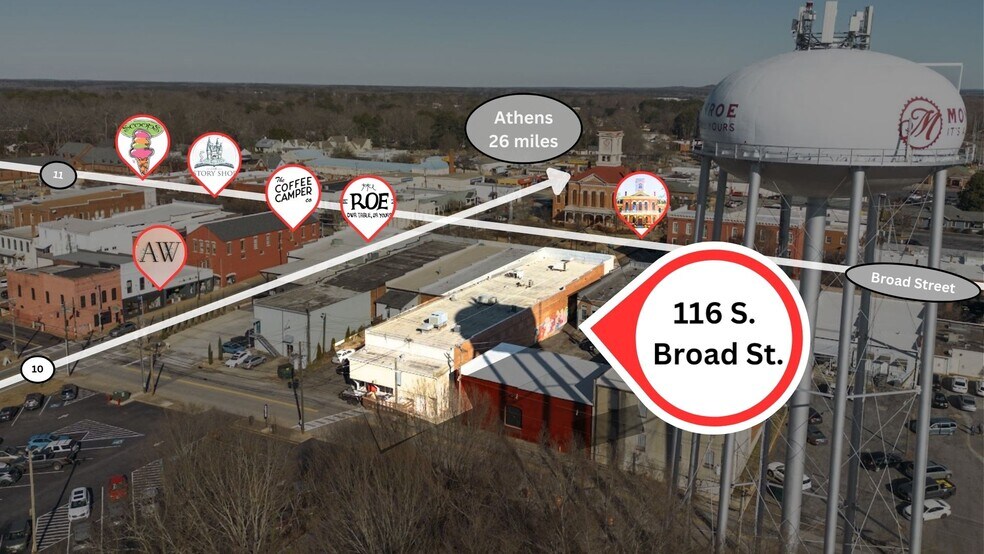 116 S Broad St, Monroe, GA à louer - Photo du bâtiment - Image 3 de 37