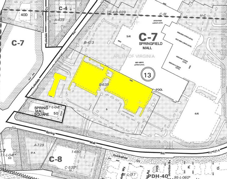 6699 Springfield Mall, Springfield, VA for lease - Plat Map - Image 2 of 4