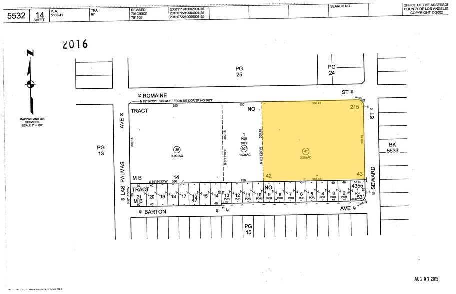 6555 Barton Ave, Los Angeles, CA à louer - Plan cadastral - Image 2 de 8