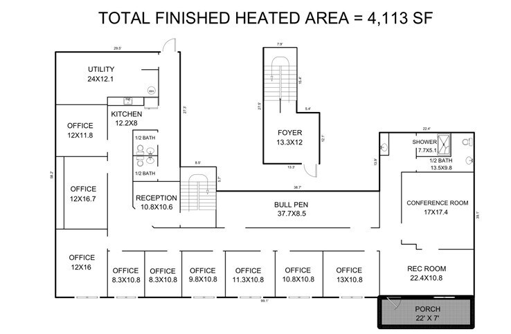 110 Banks Dr, Chapel Hill, NC for lease Floor Plan- Image 1 of 7