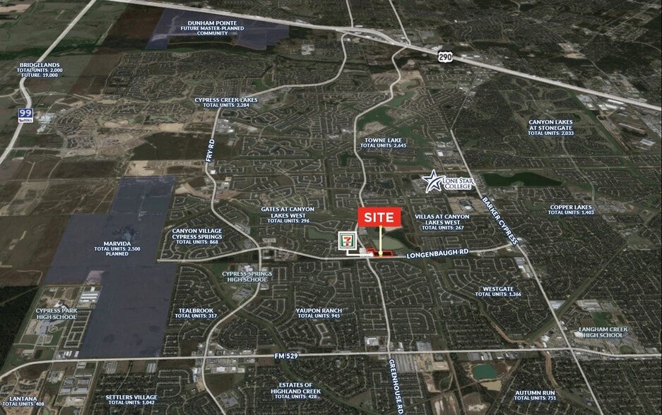 Longenbaugh And Greenhouse Rd, Cypress, TX for sale - Aerial - Image 2 of 2