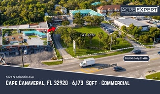 Plus de détails pour 6121 N Atlantic Ave, Cape Canaveral, FL - Bureau à vendre