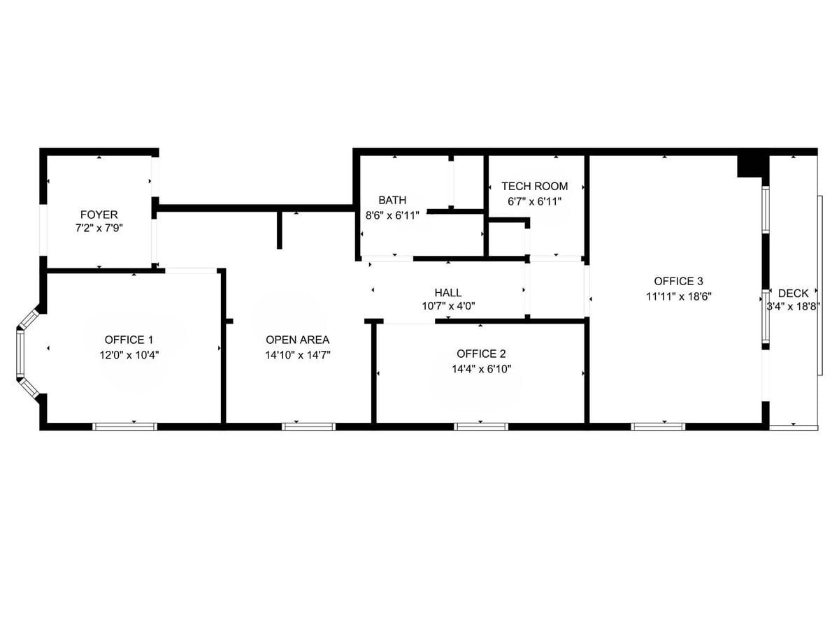 1800 Martin Luther King Jr Pky, Durham, NC 27707 - Unit 100 - - Floor Plan - Image 1 of 1