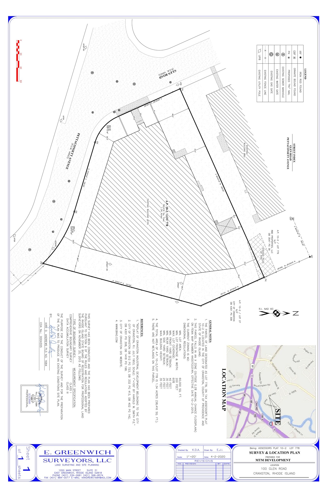 100 Glen Rd, Cranston, RI for lease Site Plan- Image 1 of 4