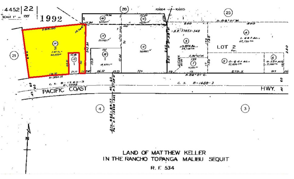 22751-22761 Pacific Coast Hwy, Malibu, CA à louer - Plan cadastral - Image 2 de 8