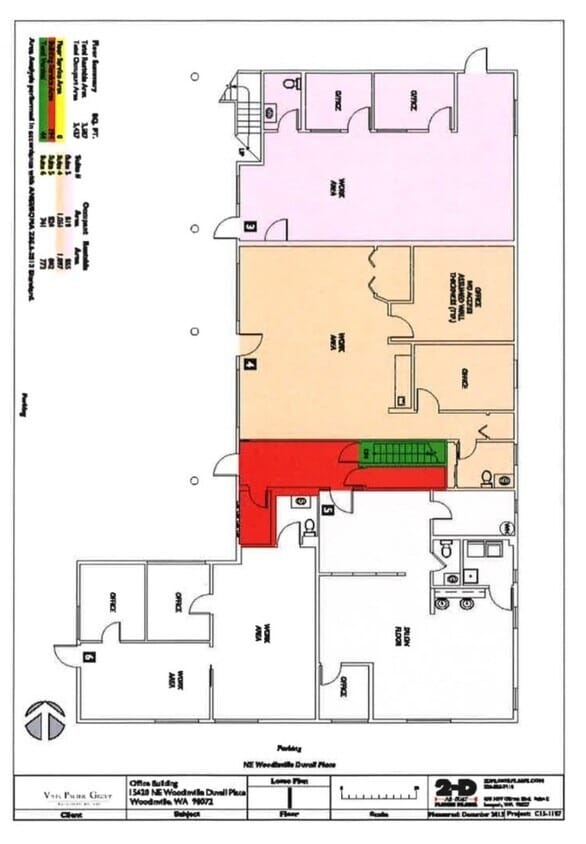 15620 NE Woodinville Duvall Pl, Woodinville, WA à louer Plan d’étage- Image 1 de 1