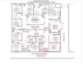 1907 Cypress Creek Rd, Cedar Park, TX à louer Plan d  tage- Image 1 de 1