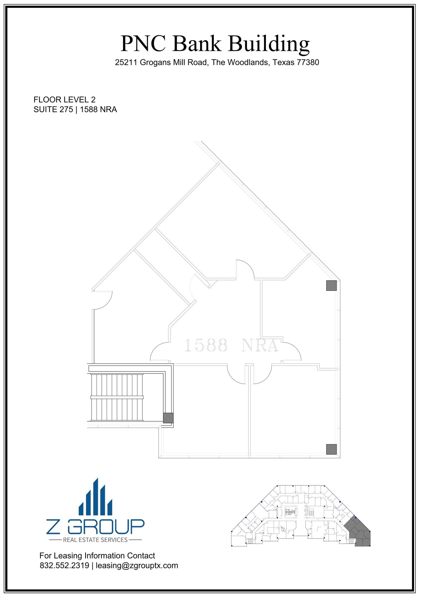 25211 Grogans Mill Rd, The Woodlands, TX à louer Plan de site- Image 1 de 1