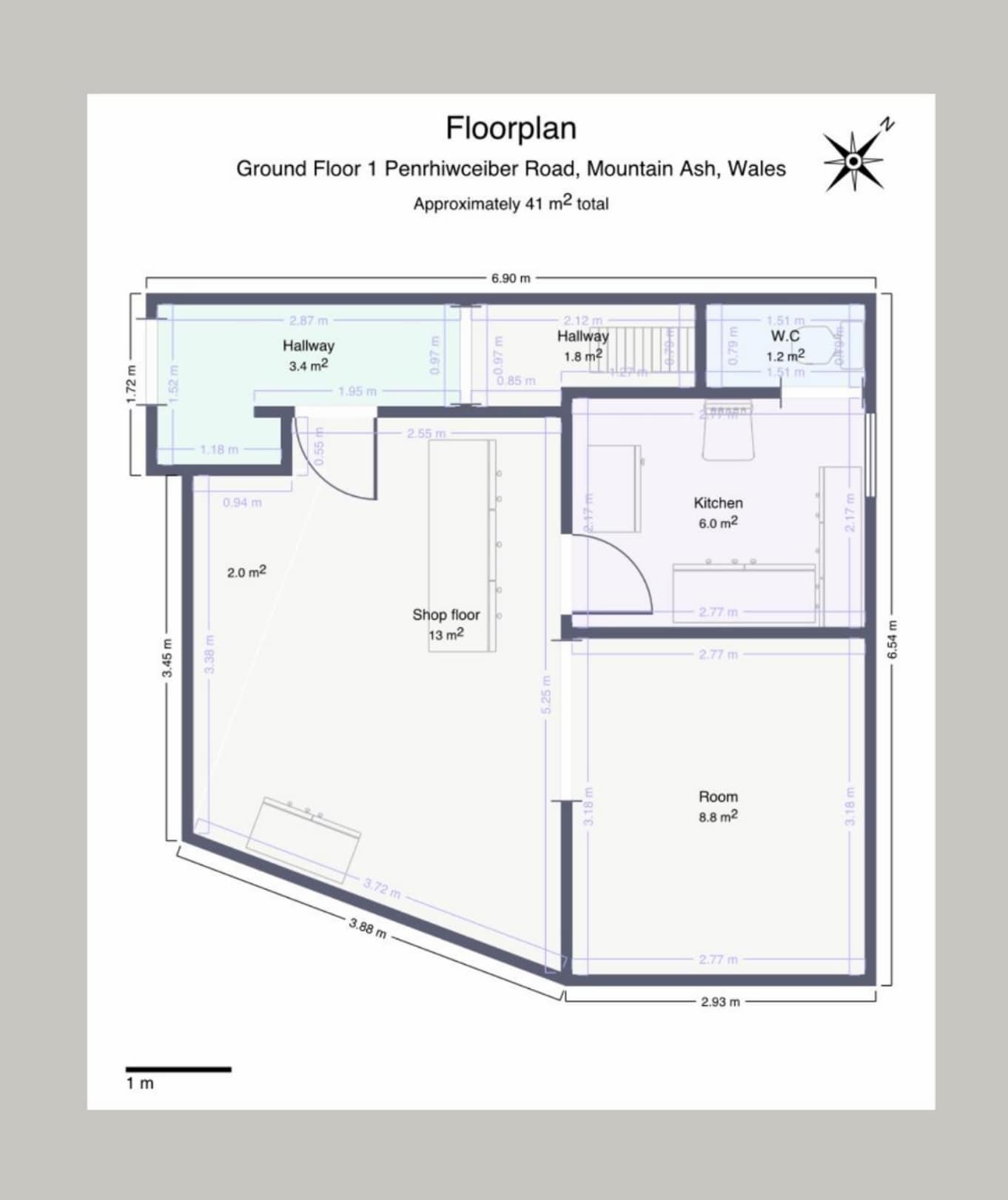 1 Penrhiwceiber Rd, Mountain Ash for sale Floor Plan- Image 1 of 2