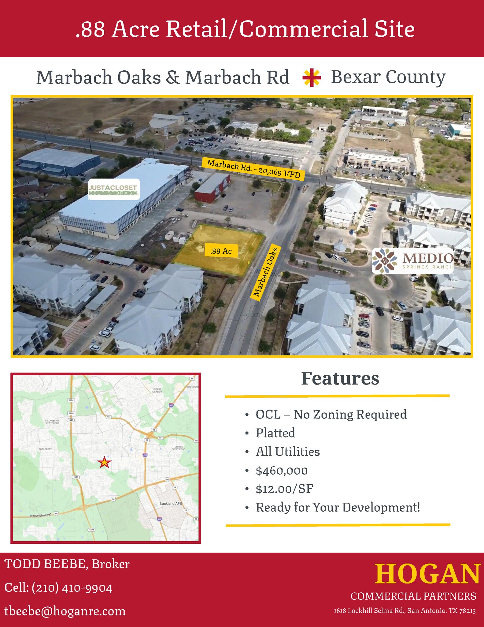 Marbach Oaks & Marbach Rd, San Antonio, TX à vendre Photo du bâtiment- Image 1 de 4