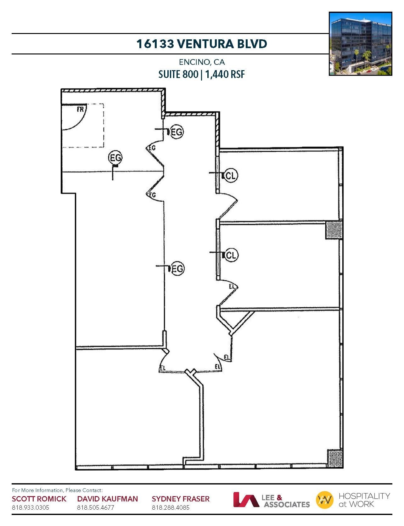 16133 Ventura Blvd, Encino, CA for lease Floor Plan- Image 1 of 1