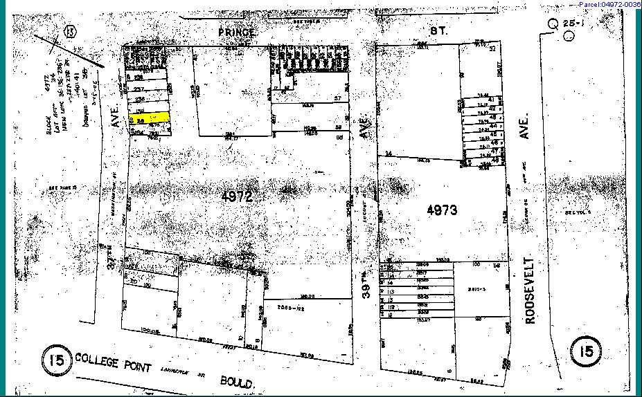 133-42 37th Ave, Flushing, NY for lease - Plat Map - Image 2 of 10