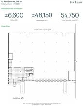 52 Aero Dr NE, Calgary, AB for lease Floor Plan- Image 1 of 1